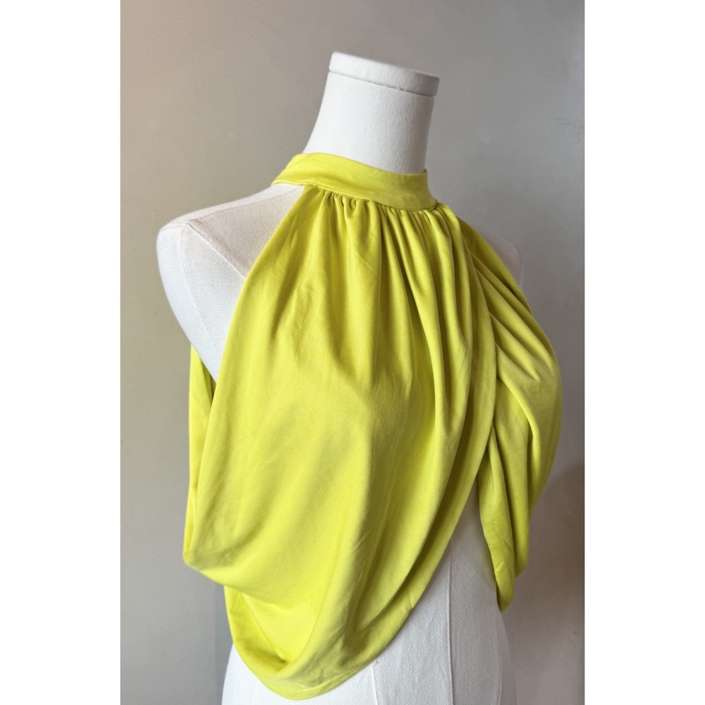 Revolve Superdown Lime Green Baddie Sexy Club Vegas Vacation Resort Top Sz M